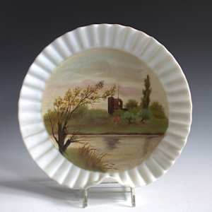 Scalloped Plate by Mt. Washington Glass Company