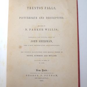 Trenton Falls; Picturesque and Descriptive by N. Parker Willis, Image 1.