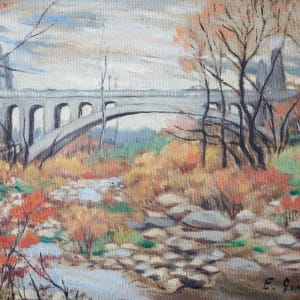 Landscape with Bridge by E. Gurney 