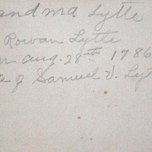 Polly Rowan Lytle by Unknown, United States, Image 1.