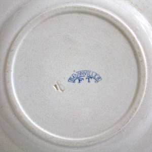 Plate by Badonviller Porcelaine, Fenal Theophile, Image 1.