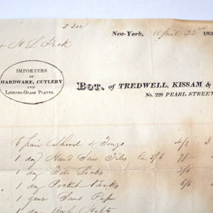 Billhead by Tredwell, Kissam & Co., Image 2.