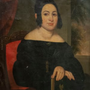 Portrait of a Woman by Unknown, United States  Image: Before conservation.