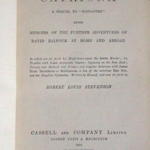 Catronia by Robert Louis Stevenson 