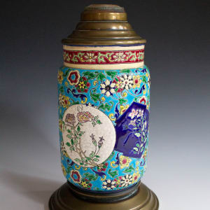 Lamp by Longwy Faience