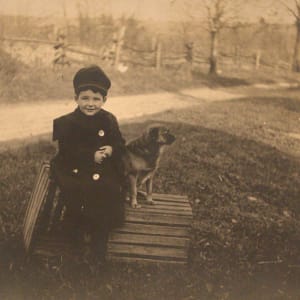 Little Boy with Father and Dog (Set of Four) by Unknown, United States 