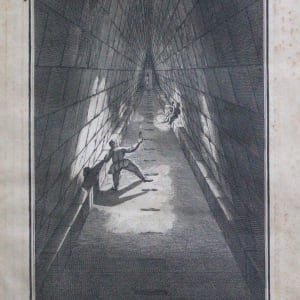 L’Interieur de la Grande Pyramide (The Great Gallery of the Great Pyramid at Giza) by Cornelis de Bruijn