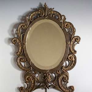Tabletop Mirror by Pittsburgh Lamp, Brass, &  Glass Co. 