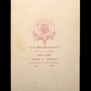 Carte de Visite by Charles D. Fredricks & Co. 
