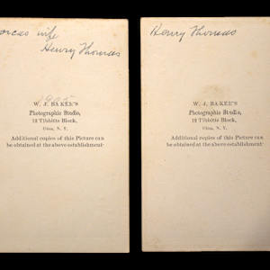 Cartes de Visite by William J. Baker 