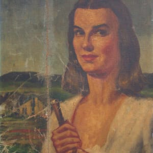 Woman in Texas Landscape by Nicholas Lyon