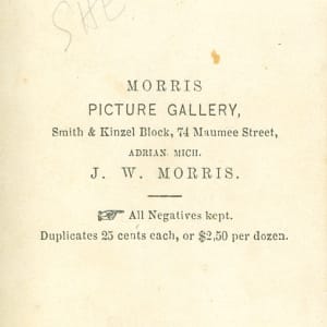 Carte de Visite by J.W. Morris 