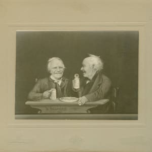 Two Men Having a Drink by A.B. DeGroat 