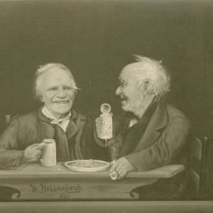 Two Men Having a Drink by A.B. DeGroat