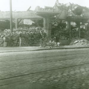 Post-War Grouping by Unknown  Image: Bombed-out ruins near their shop on Kaiserstrasse.