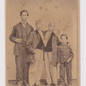 Chang and Eng Bunker with Sons by Samuel Masury