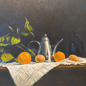 Still Life with Oranges by Douglas H Caves Sr