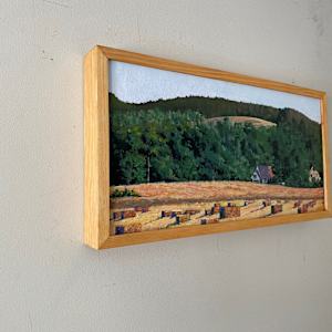 Hay Bales in Early Afternoon by Douglas H Caves Sr  Image: Hay Bales in framed: angle shot.