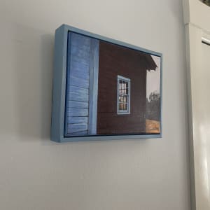 Side of Barn with Window by Douglas H Caves Sr  Image: framed angle view.