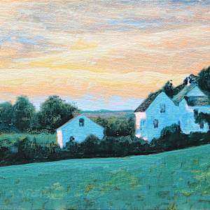 Last Light, Two Houses by Douglas H Caves Sr, Image 1.