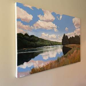 Lovell Reservoir with Glorious Sky by Douglas H Caves Sr 