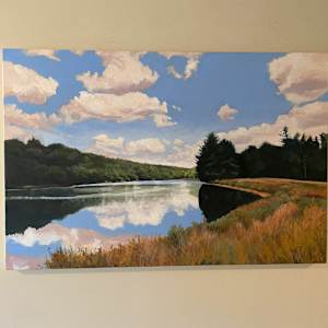 Lovell Reservoir with Glorious Sky by Douglas H Caves Sr 