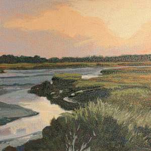 Study of Low Tide in Morning by Douglas H Caves Sr