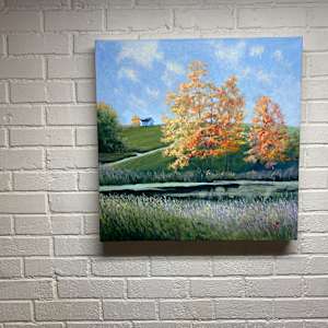 Trees in Autumn by Douglas H Caves Sr 