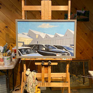 Winter Sky, Against the Grain: Industrial Wave Series by Douglas H Caves Sr 