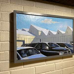Winter Sky, Against the Grain: Industrial Wave Series by Douglas H Caves Sr 