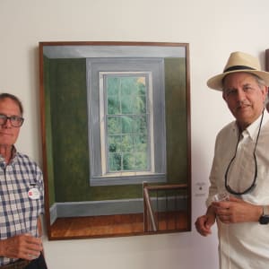 Willow Through the Window by Douglas H Caves Sr  Image: Installed at Portland Art Gallery September Show.