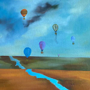 "Ballooning Above the Neighborhood" by Carol M Ross