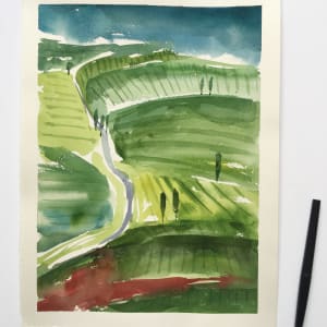 Colour Study - Sketch - Tuscany by stefania boiano 