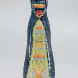 Blue Lady Sculptural Vase by Sandy Miller  Image: Front