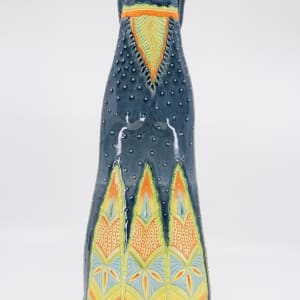 Blue Lady Sculptural Vase by Sandy Miller  Image: Back 