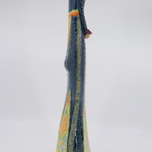 Blue Lady Sculptural Vase by Sandy Miller  Image: Right side view