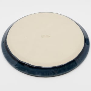 8.5" Round Beveled Plate by Sandy Miller  Image: Bottom