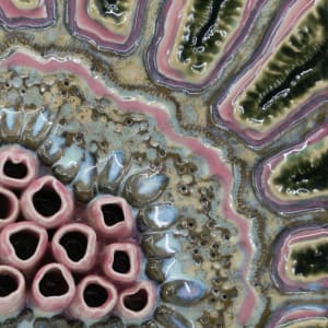 Square Wall Hanging - Sponges & Corals by Sandy Miller 