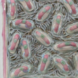 Square Wall Hanging - Looped by Sandy Miller 