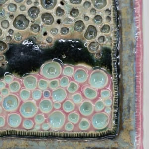 Square Wall Hanging - Craters by Sandy Miller 