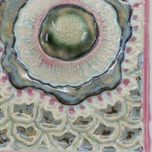 Square Wall Hanging - Bejeweled by Sandy Miller 