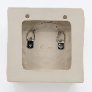 Square Wall Hanging - Aquatic Depressions by Sandy Miller 