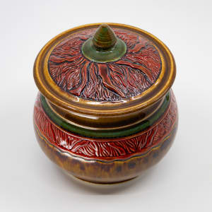 Lidded Container by Sandy Miller