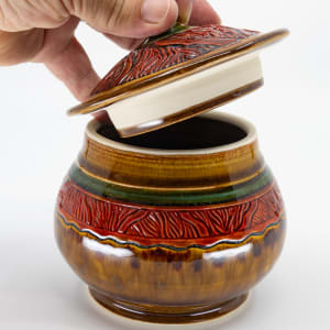 Lidded Container by Sandy Miller