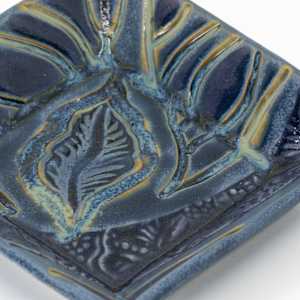 24089  3.75" Square Beveled Dish by Sandy Miller