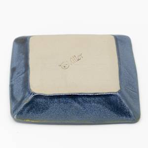 24091  3.75" Square Beveled Dish by Sandy Miller 