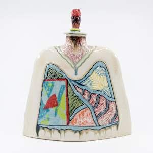 25006 Slim Lidded Vessel by Sandy Miller  Image: BACK