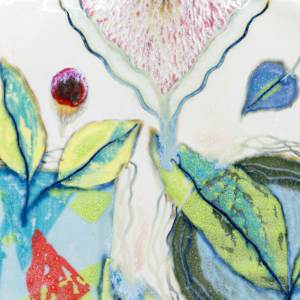 25006 Slim Lidded Vessel by Sandy Miller  Image: FRONT - Detail