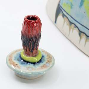 25006 Slim Lidded Vessel by Sandy Miller  Image: LID Detail