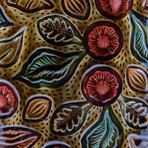 25009 Diamond Sculptural Lidded Vessel by Sandy Miller  Image: BACK - Design detail